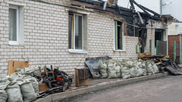 Professional Fire Damage Removal technician working in Adamstown, MD